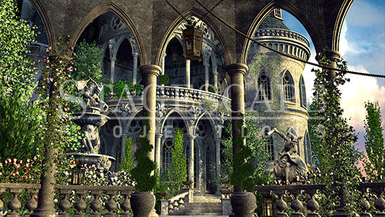 Enchanted Castle Courtyard | Static