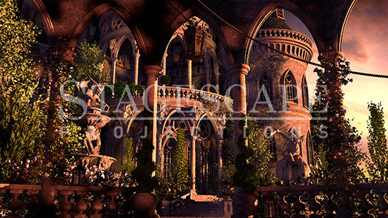 Enchanted Castle Courtyard | Static