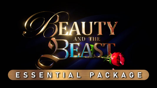 Beauty and the Beast Essential scenic projection package — 268 static images across 43 scenes. Hand-crafted 4K theatrical backdrops by StageScape Projections.