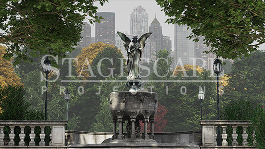Central Park Angel Fountain | Static