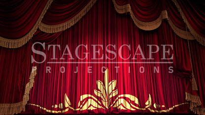 Red Theatre Drapes | Static