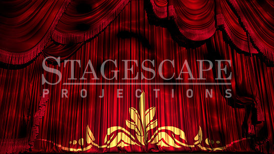 Red Theatre Drapes | Static