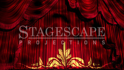 Red Theatre Drapes | Static