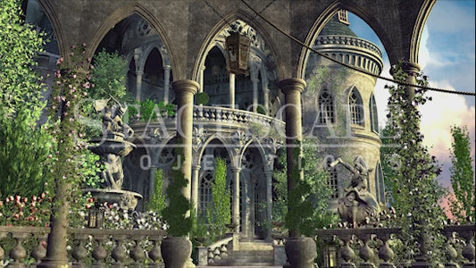 Enchanted Castle Courtyard | Animated