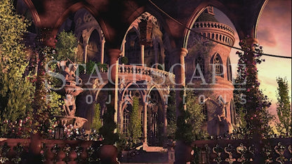 Enchanted Castle Courtyard | Animated