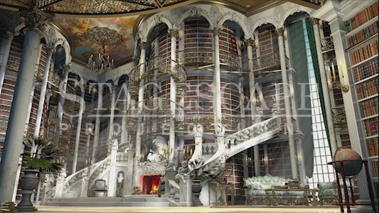 Baroque Castle Library 1 | Animation