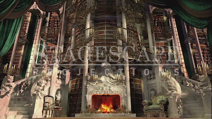 Baroque Castle Library 2 | Animated