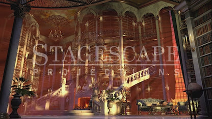 Baroque Castle Library 1 | Animated